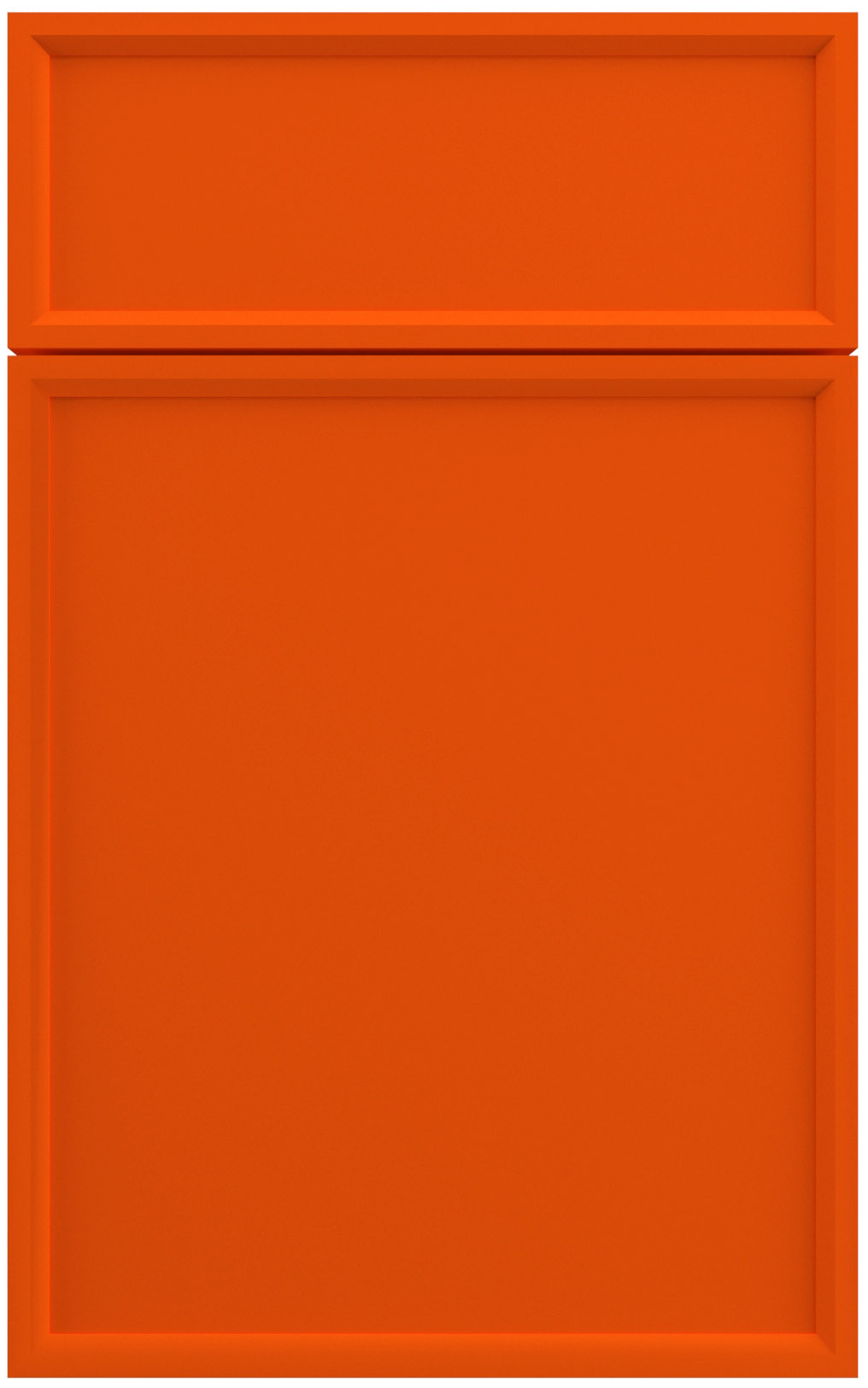Фасады для кухни Модерн Фрезеровка «Модена» 503 Оранжевый SIDAK SIST306-11008