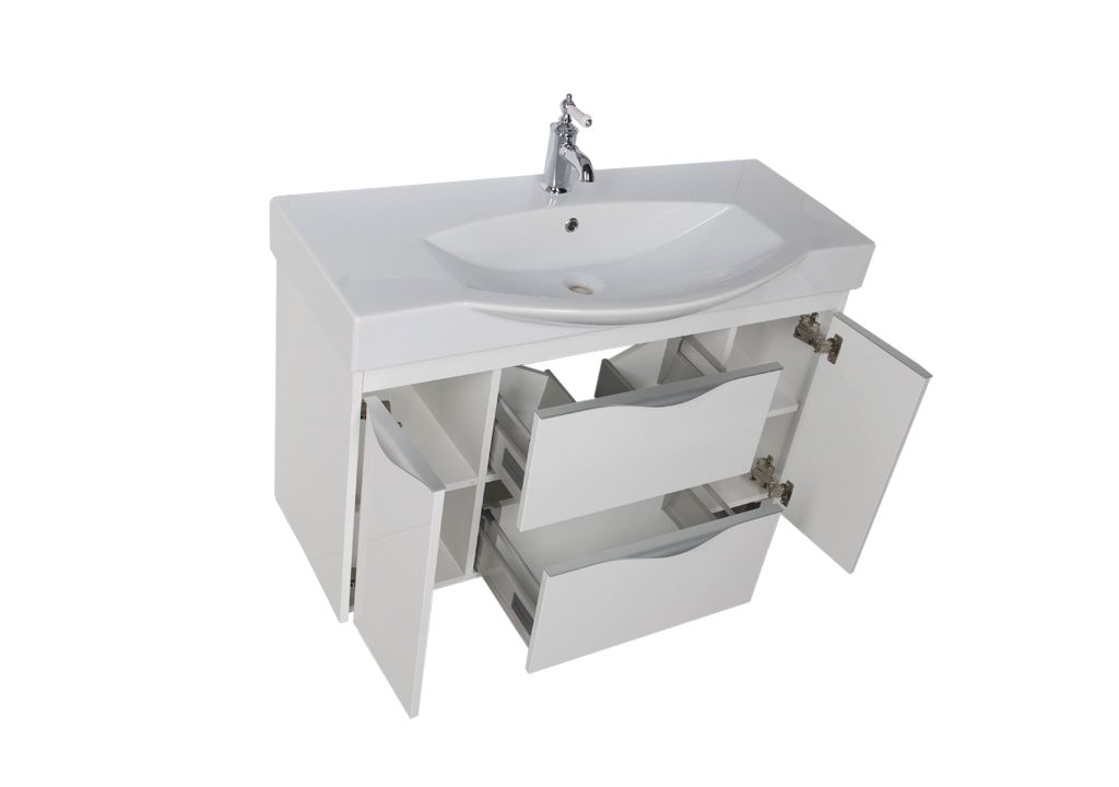 Тумба с раковиной Aquanet Франка 105 белый 0018305500182330 - Вид №5