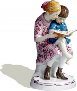 93309 Meissen Фигурка 13см "Дети читают книгу" (Альфред Кёниг, 1919 г.) Фарфор
