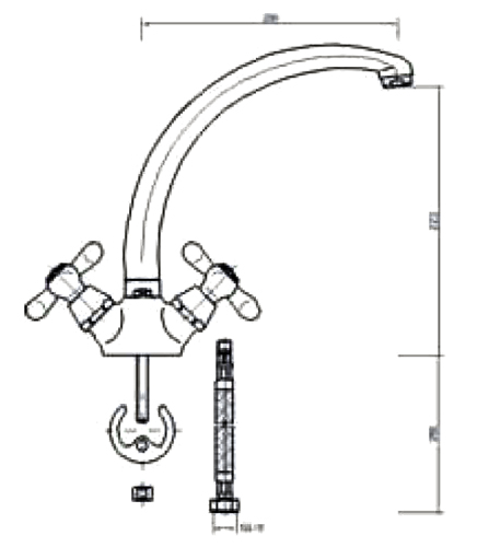 140-0003-05 Смеситель Mofem Metallica Santreyd - Вид №1