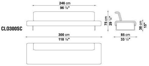 B&B Italia Project Мягкая скамья из ткани Cloud sun-id-1492117 - Вид №8