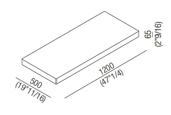 Прямоугольный умывальник из Цементаskin® на колонне Agape Петра ARCH-00031746 - Вид №7