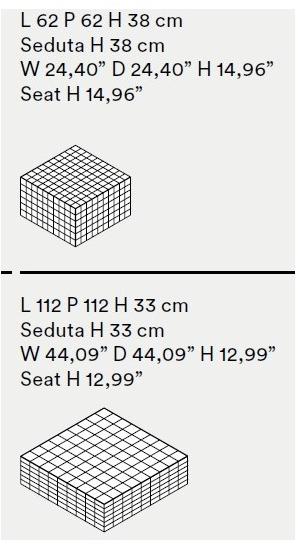 Tacchini Квадратный пуф из ткани sun-id-1444702 - Вид №4