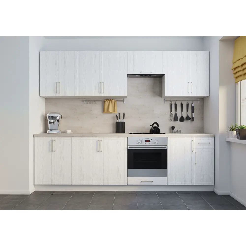 Напольный шкаф 1 ящик Агидель 40x82.5x58 см KONSENSA ЛДСП цвет белый STLM-2143397 - Вид №6