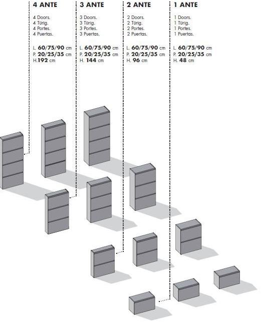 Birex Обувной шкаф со встроенной лавкой Minima sun-id-1413016 - Вид №4