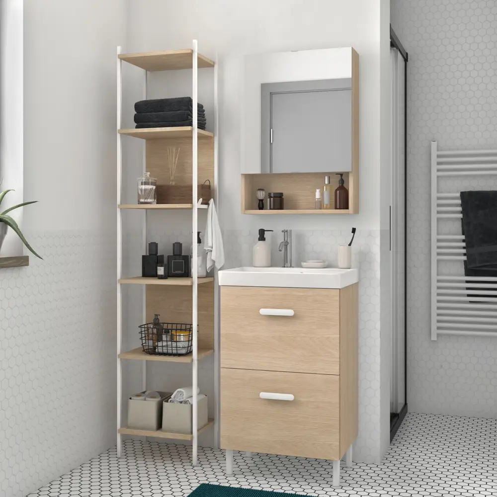 Тумба под раковину Sensea Easy напольная 50 см цвет дуб 86197265 STLM-2030653 - Вид №10