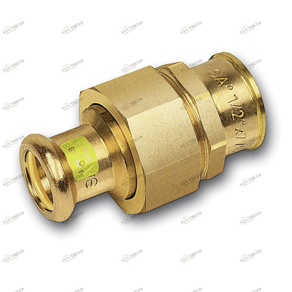 111340542 SANHA 11340G пресс-фитинг газ, бронза, сгон самоуплот. ВПр-ВР 54x2 мм 