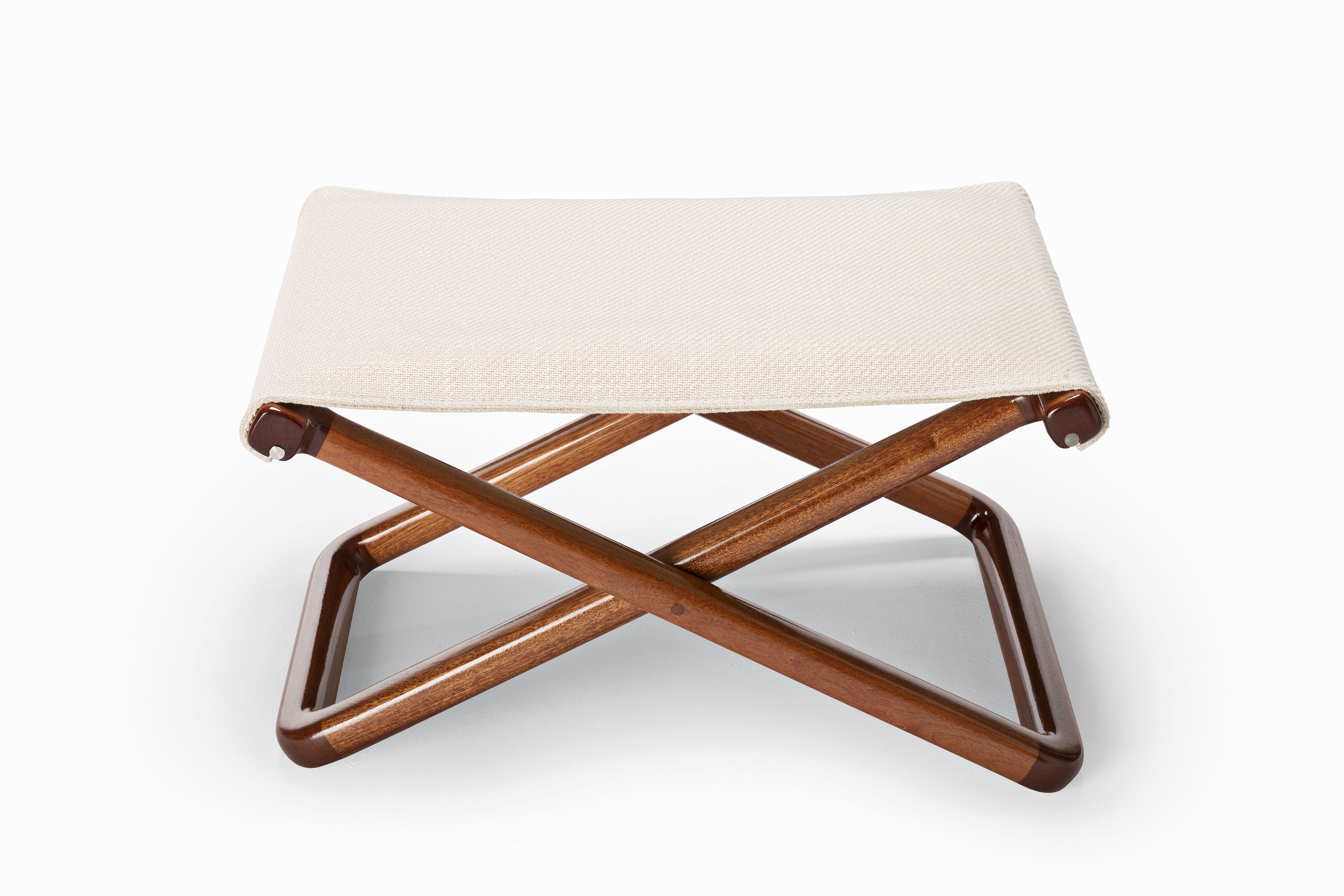 Прямоугольная Садовая подставка для ног из красного дерева и ткани Exteta Loro Piana Interiors, The Delight Chairs by Exteta ARCH-00077170