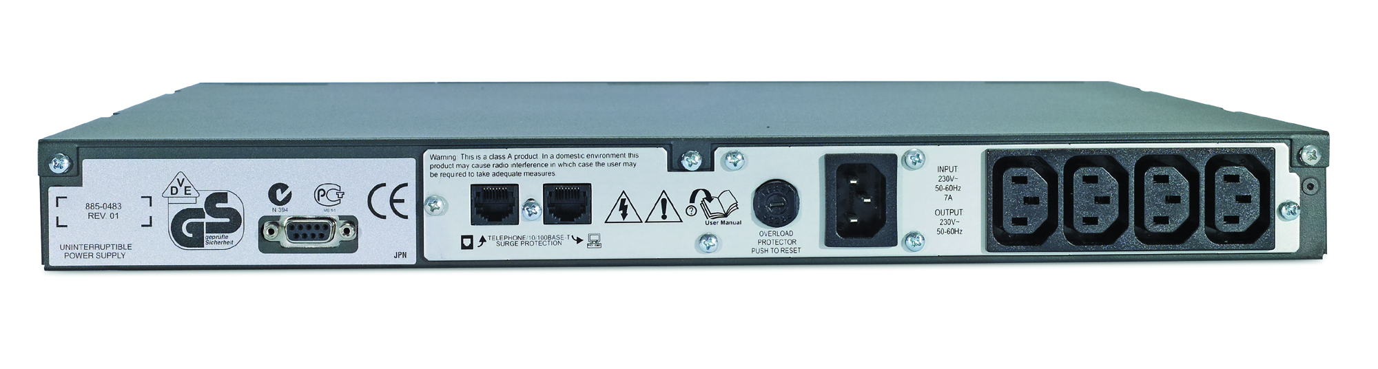 SC450RMI1U smart-ups sc 450va 230v - 1u rackmount/tower APC Santreyd  - Вид №3