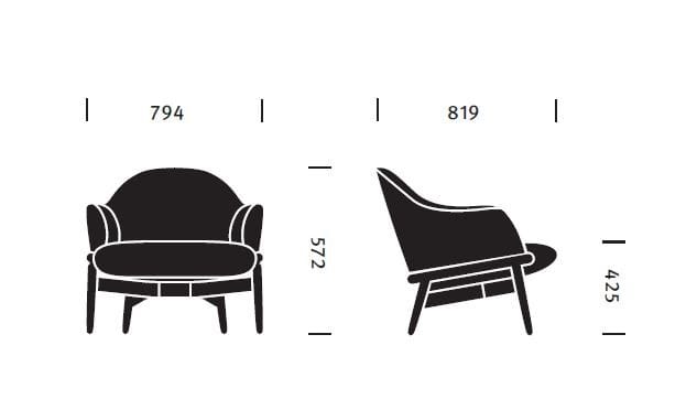 Тканевое кресло с подлокотниками Herman Miller Reframe ARCH-00061526 - Вид №8