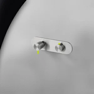 Термостат для душа матовая сталь с зеленой ручкой Toki Radomonte TKI53SCIL23