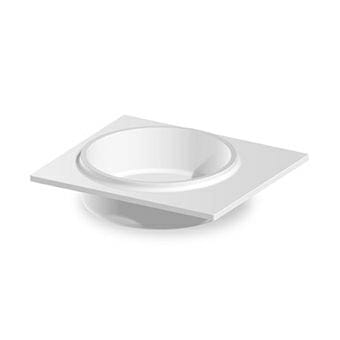 Одинарный круглый умывальник из Cristalplant® Zucchetti Rise ARCH-00131543 - Вид №3