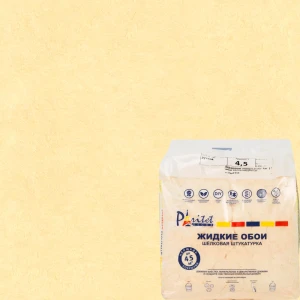 Жидкие обои Paritet Шёлк 15 0.9 кг цвет жёлто-песочный