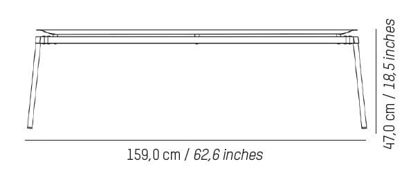 Алюминиевая скамья с порошковым покрытием Petite Friture от Меня ARCH-00032701 - Вид №19