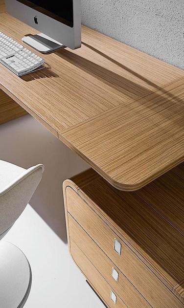 IFT Письменный стол из фанерованной древесины прямоугольной формы с ящиками Sestante sun-id-1380595 - Вид №2