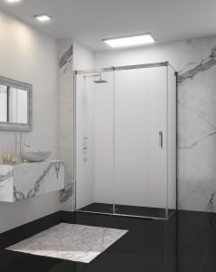 Торцевая панель для монтажа с дверью GMSSP800 Merlyn Arysto Хромированный