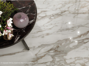 Пол из керамогранита с мраморным эффектом