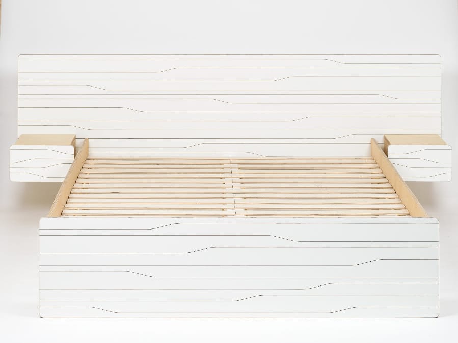 Двуспальная кровать со встроенными тумбочками Radis Muster ARCH-00018476