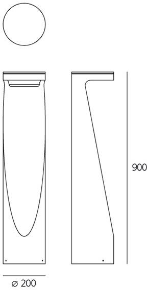 Artemide Светодиодный столбик из полиуретана sun-id-1384359 - Вид №3