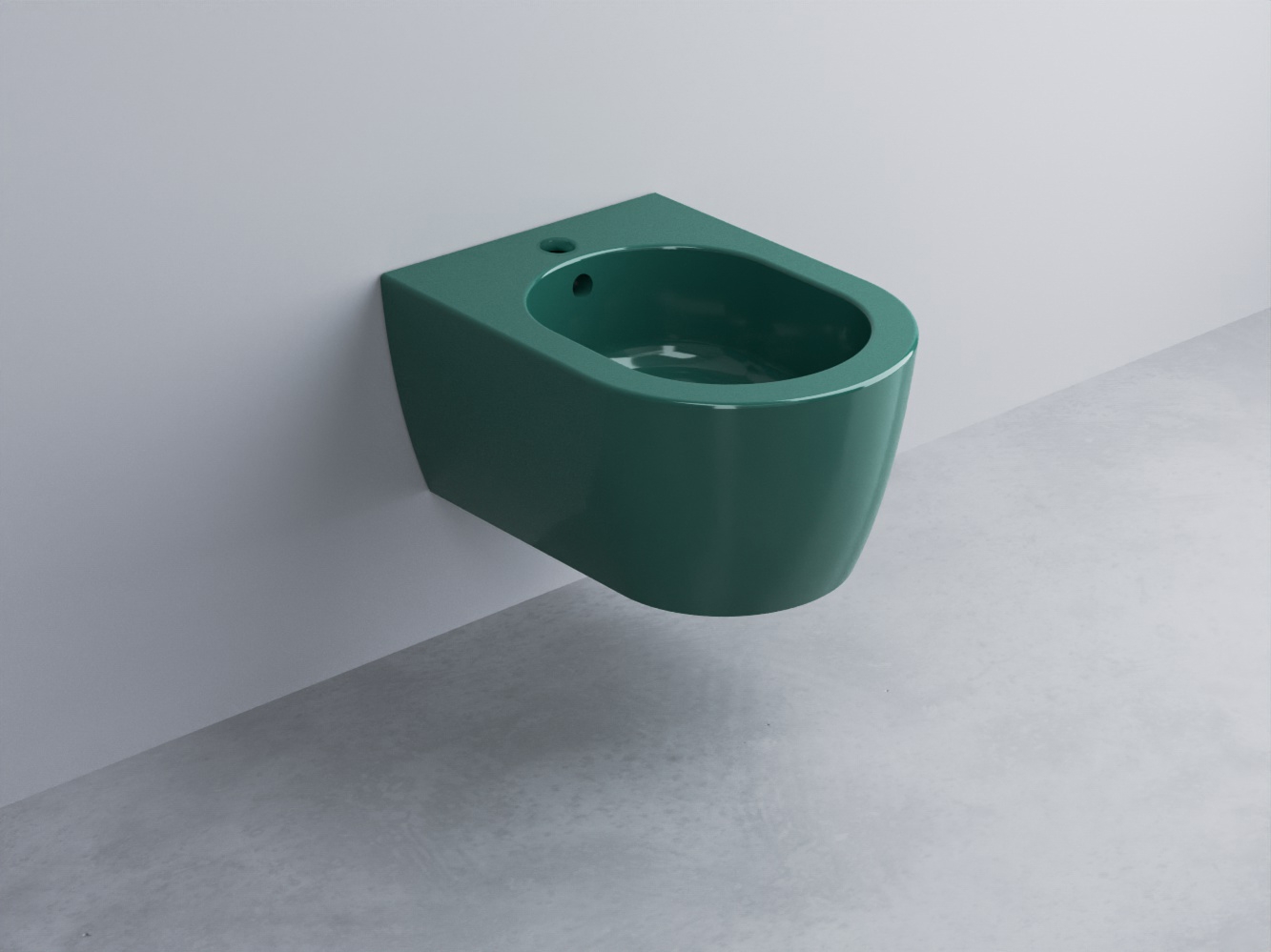 SMBSR-SM Биде подвесное с одним отверстием под смеситель, в комплекте с крепежами Mini 48 cielo Smile Ceramica Cielo