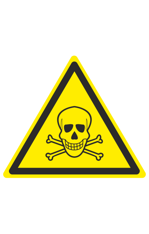 68378 Знак "Опасно. Ядовитые вещества"  Предупреждающие знаки размер 100 х 100 мм Спецодежда 