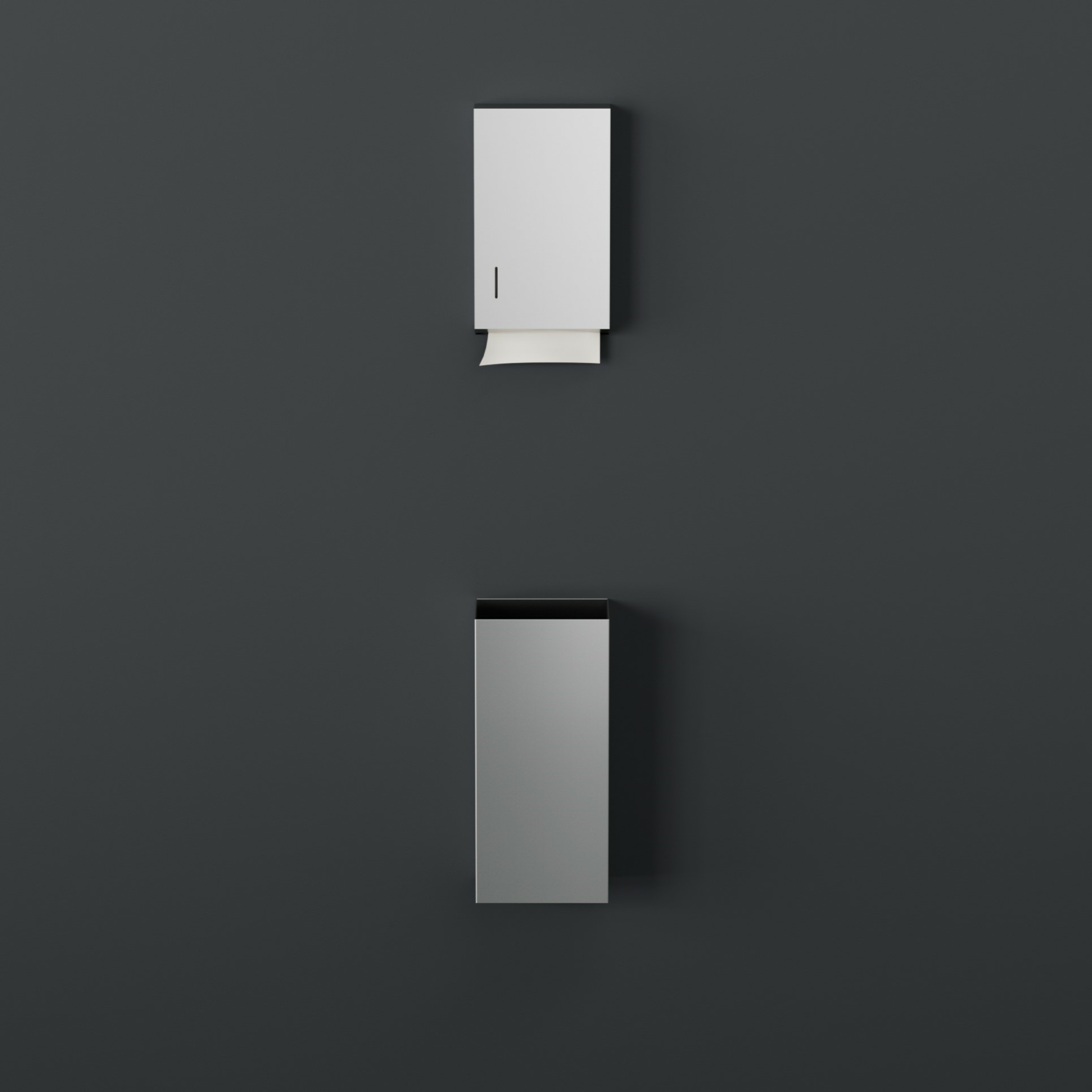 P705-S Мусорный бак из нержавеющей стали, настенный, 20 л Duten  - Вид №1