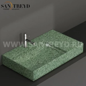 B6R80SGV Подвесная раковина настенная прямоугольная Ceramica Globo T-EDGE