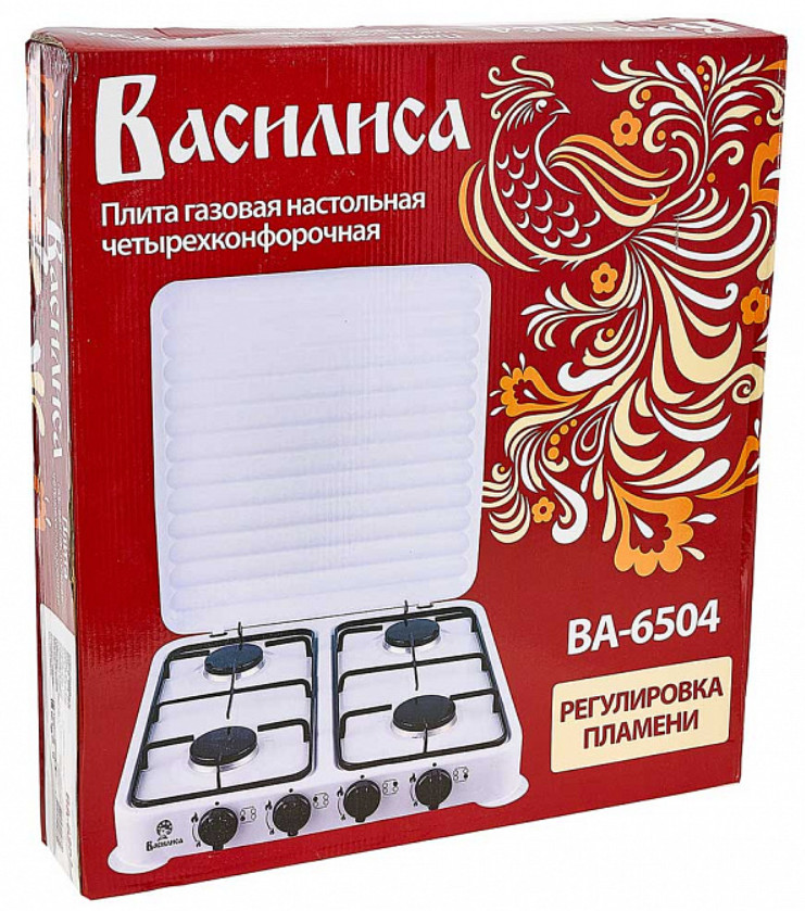 5300199 Газовая плитка Василиса ВА-6504 белый STDN-0011167 - Вид №2