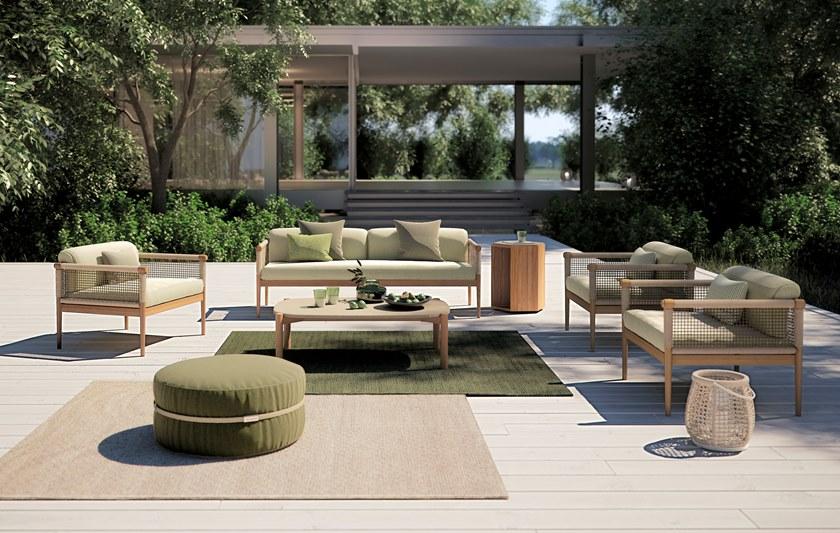 Atmosphera 3-местный садовый диван из веревки и ткани Lodge Lg.dv - Вид №5