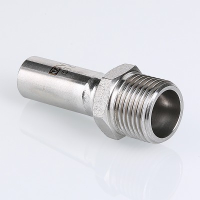 VTi.906.I.001504 Фитинг из нержавеющей стали – вставка с наружной резьбой Valtec 15 мм х 1/2"  - Вид №1