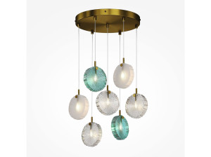 Подвесной светильник из литого стекла