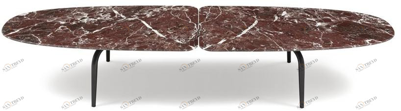 Zanotta Низкий мраморный журнальный столик  681 