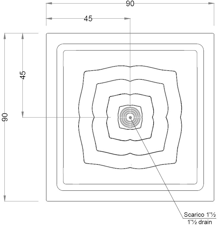 Gruppo Treesse Поддон квадратный Sistema doccia sun-id-1454015 - Вид №3