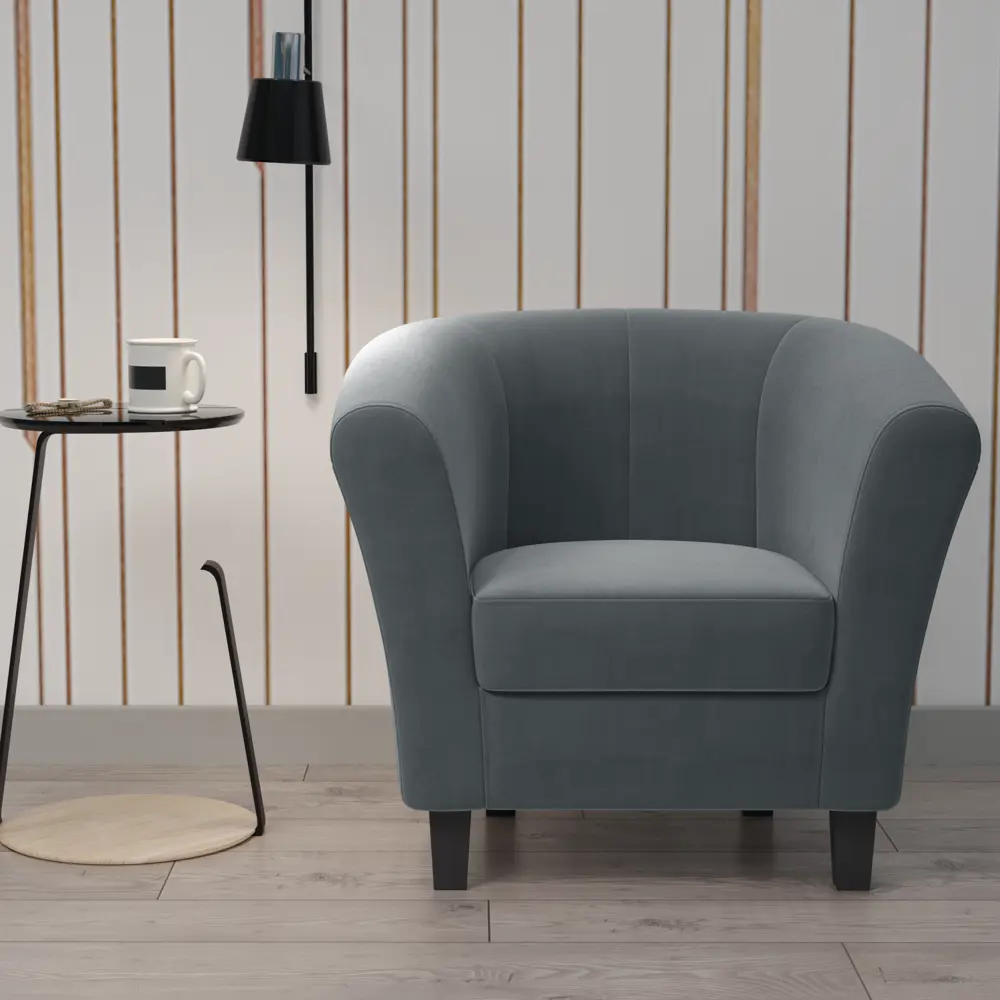 Кресло полиэстер Seasons Марсель CAMARO32 серое 85x73x77 см 85098314 STLM-2033348  - Вид №4