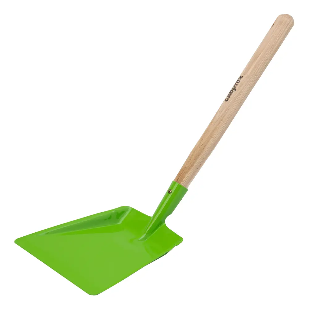 Хозяйственный совок Сибртех сталь/дерево с ручкой 89412953 STLM-1569802