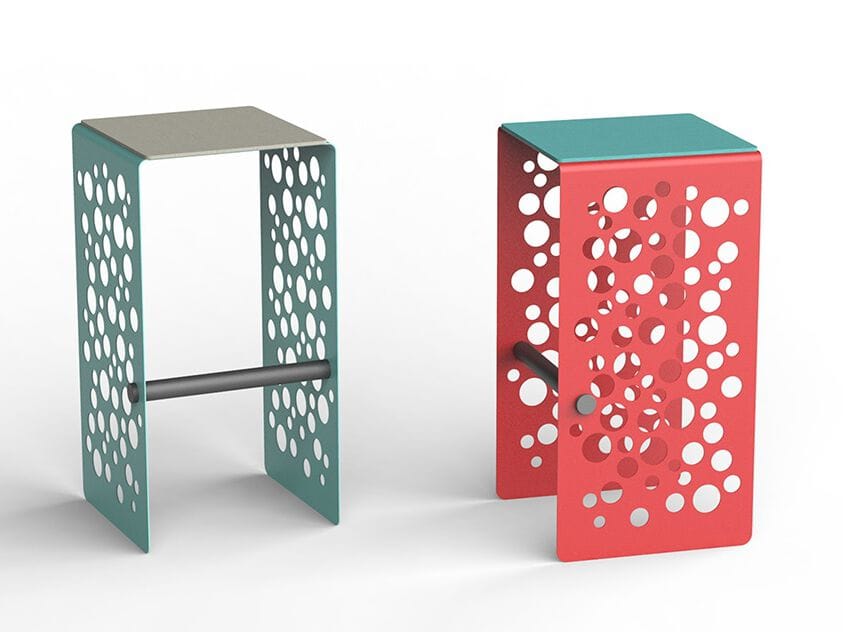 Наружное сиденье из листового металла CITYSì Levante ARCH-00074803 - Вид №1