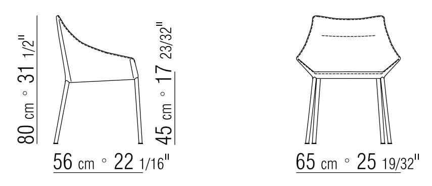 Кожаное кресло с подлокотниками Flexform Хайку ARCH-00127142 - Вид №2