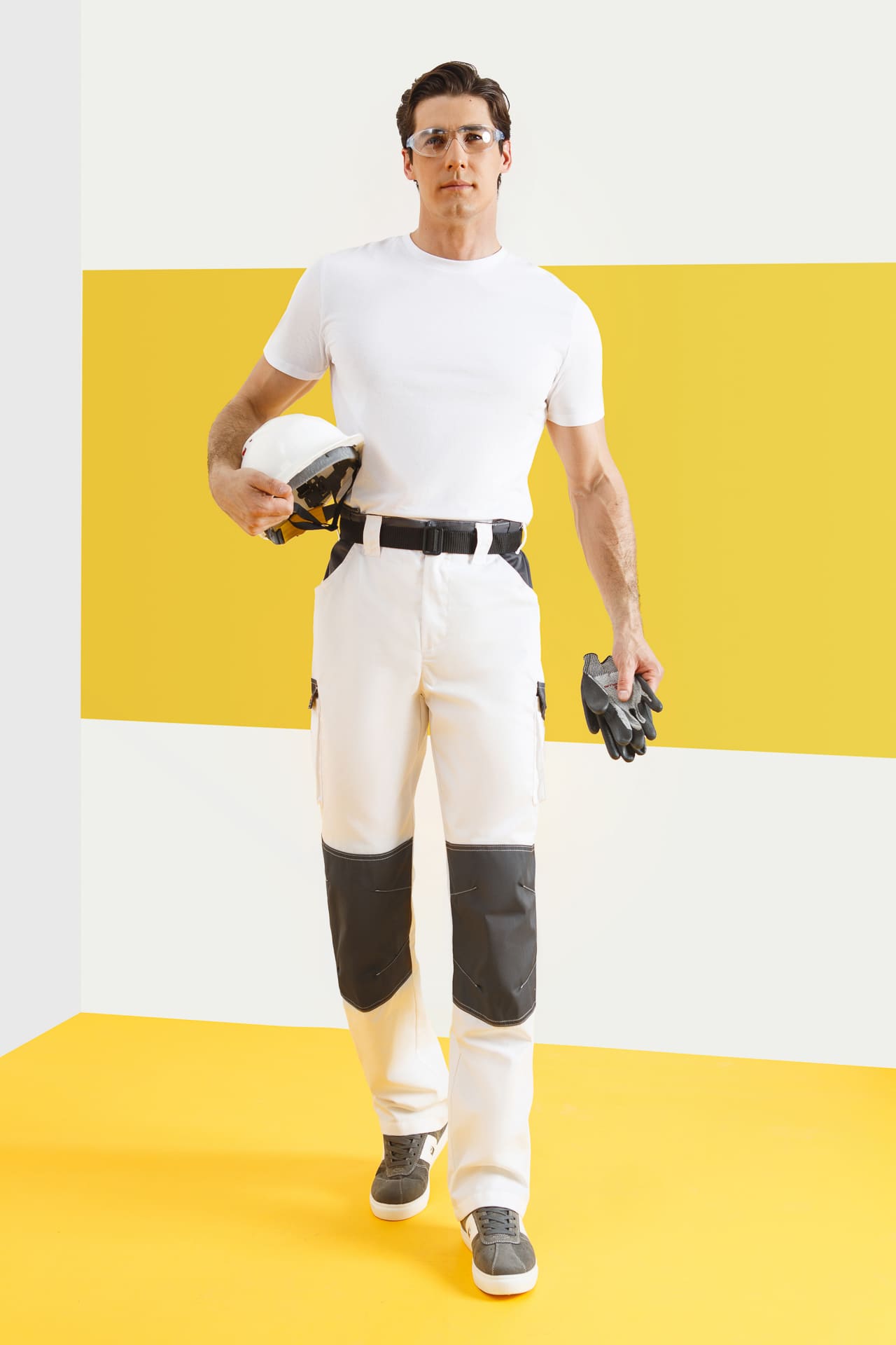 4974825 Костюм  NEW белый графит STATUS  Летняя спецодежда  размер 48-50/170-176  - Вид №8