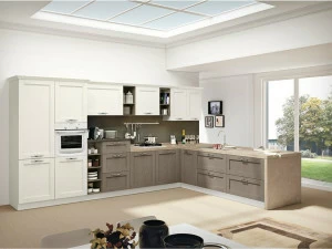 CREO Kitchens Модульная кухня из ясеня с полуостровом