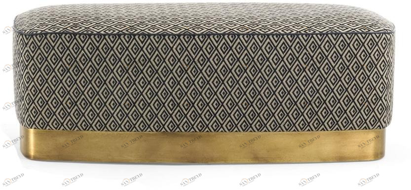 Frigerio Salotti Прямоугольный пуф из ткани Joey sun-id-1503549