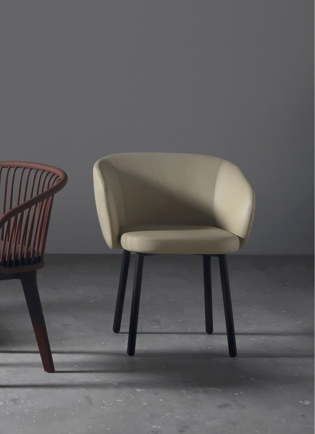 089368 Мягкое кресло с металлическими ножками Expormim Huma  - Вид №2