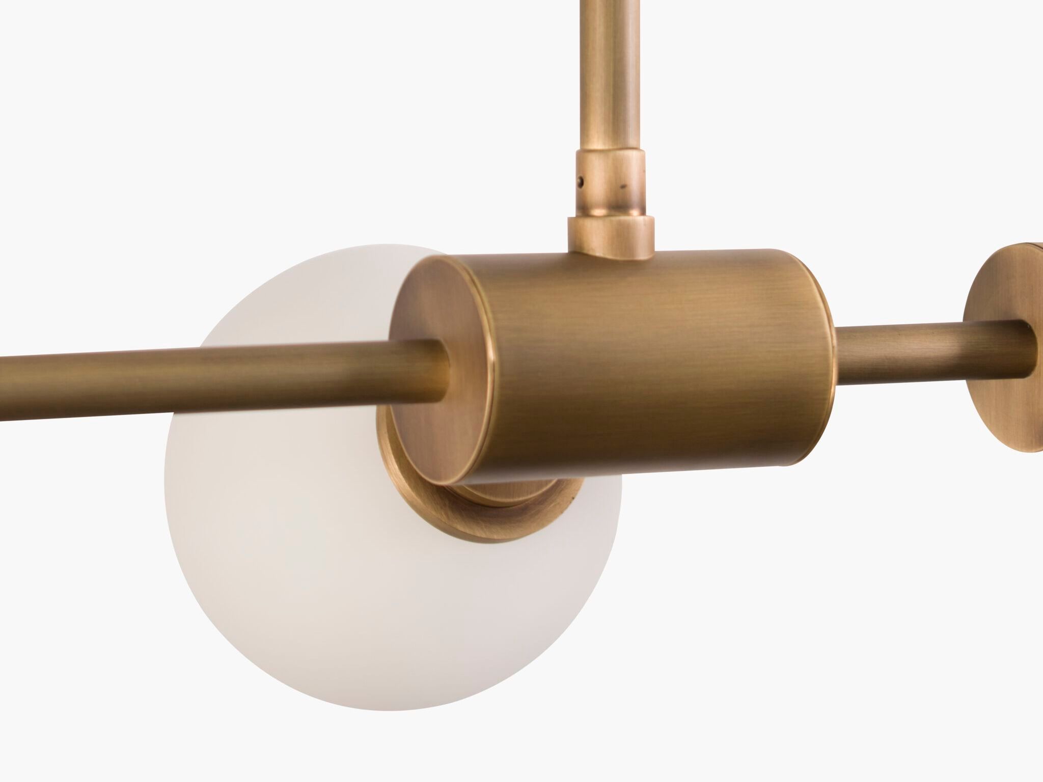 Светодиодный подвесной светильник из латуни и стекла Lampex Italiana FUTURA ARCH-00077543 - Вид №1