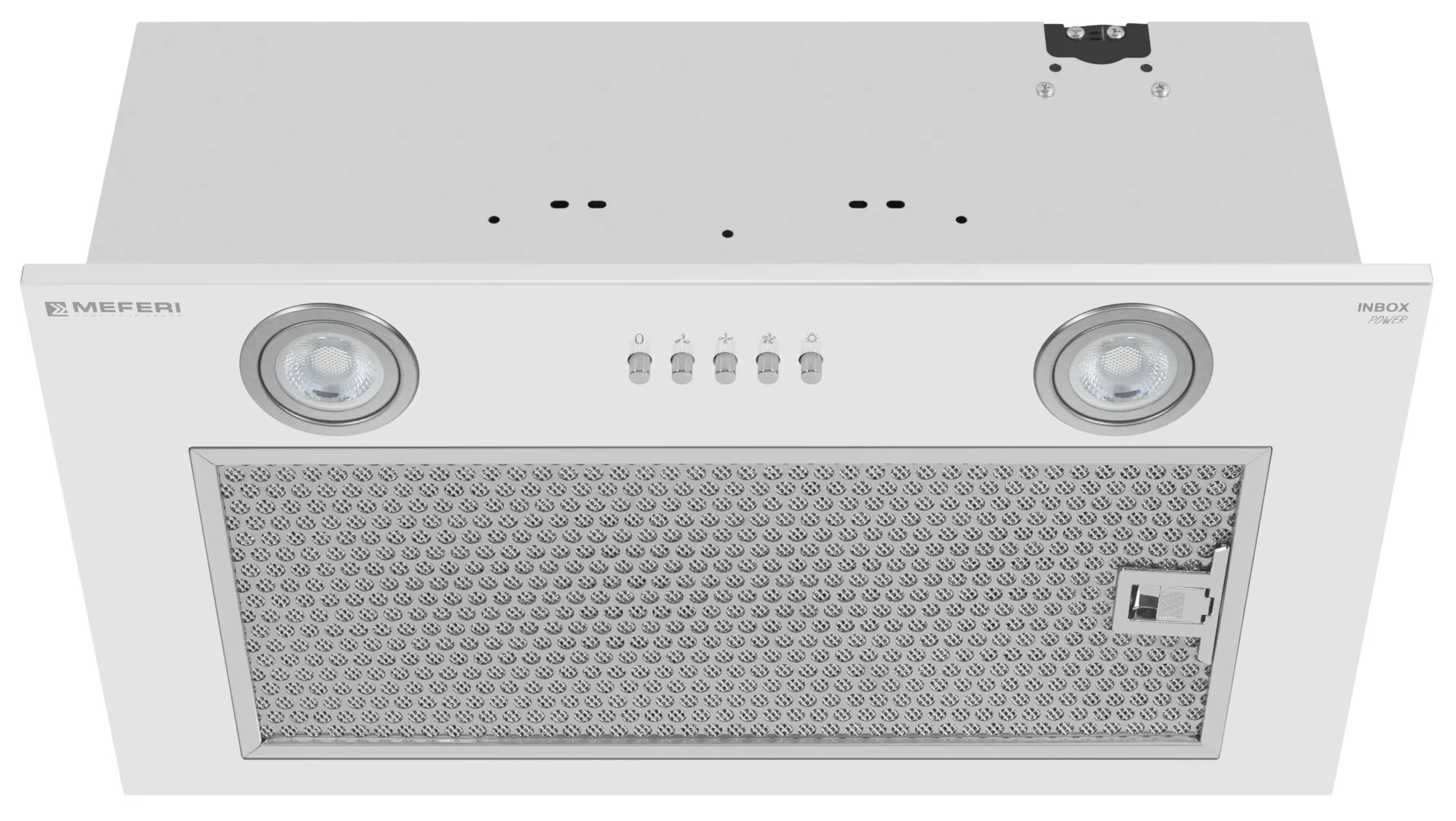 9168695 Вытяжка полновстраиваемая Meferi INBOX52WH POWER белый STDN-0150534