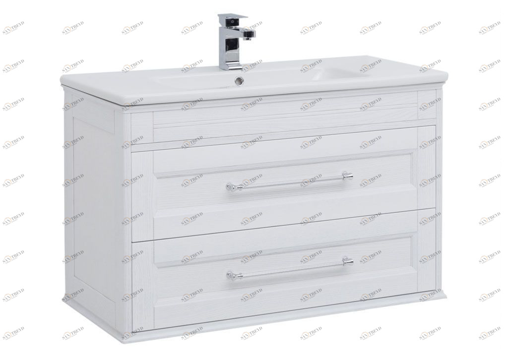 Тумба с раковиной Aquanet Бостон 100 ясень 0020654900197961