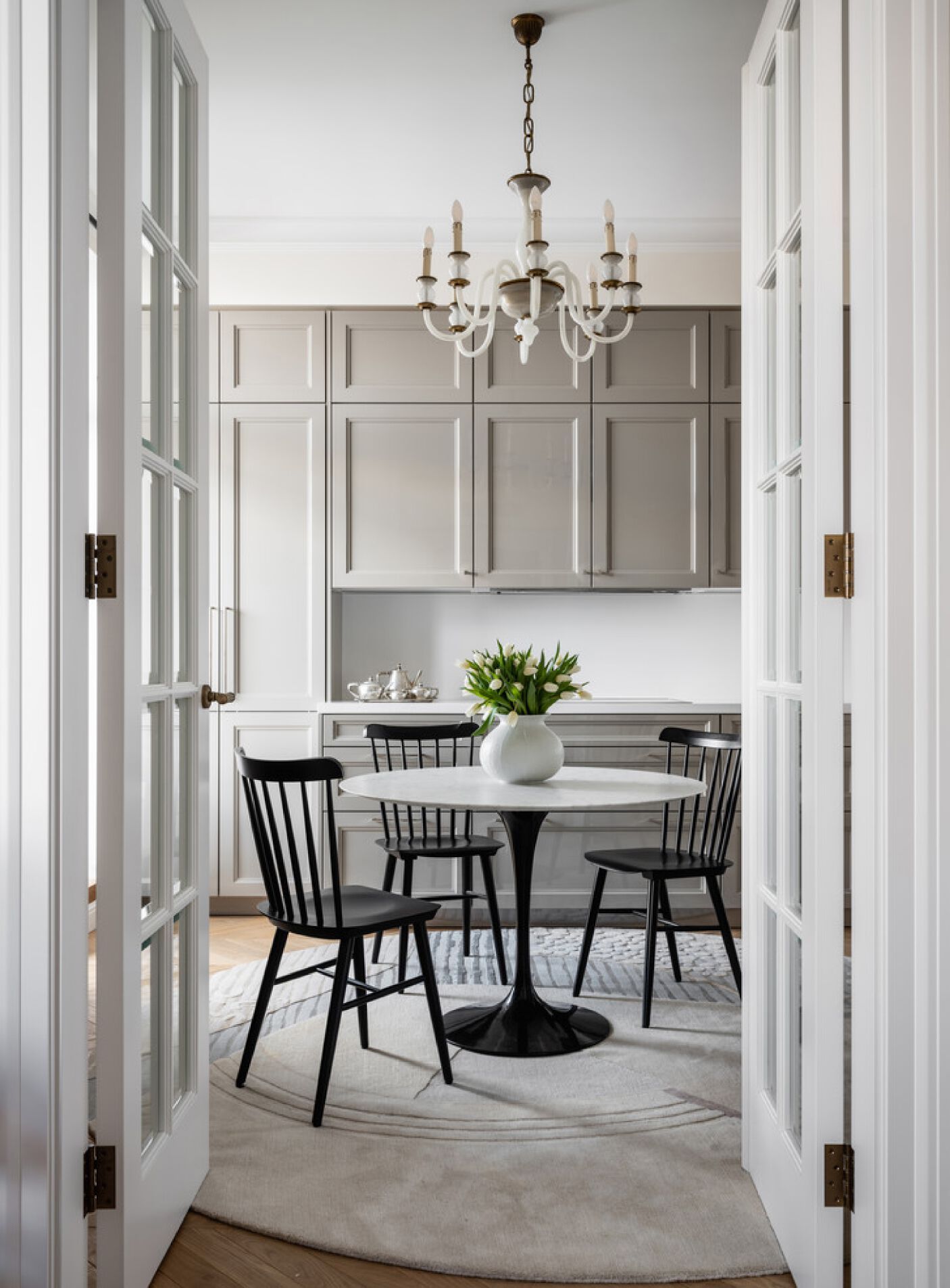 Круглый ковер ручной работы Tapis Rouge абстракция ARCH-00052372 - Вид №2