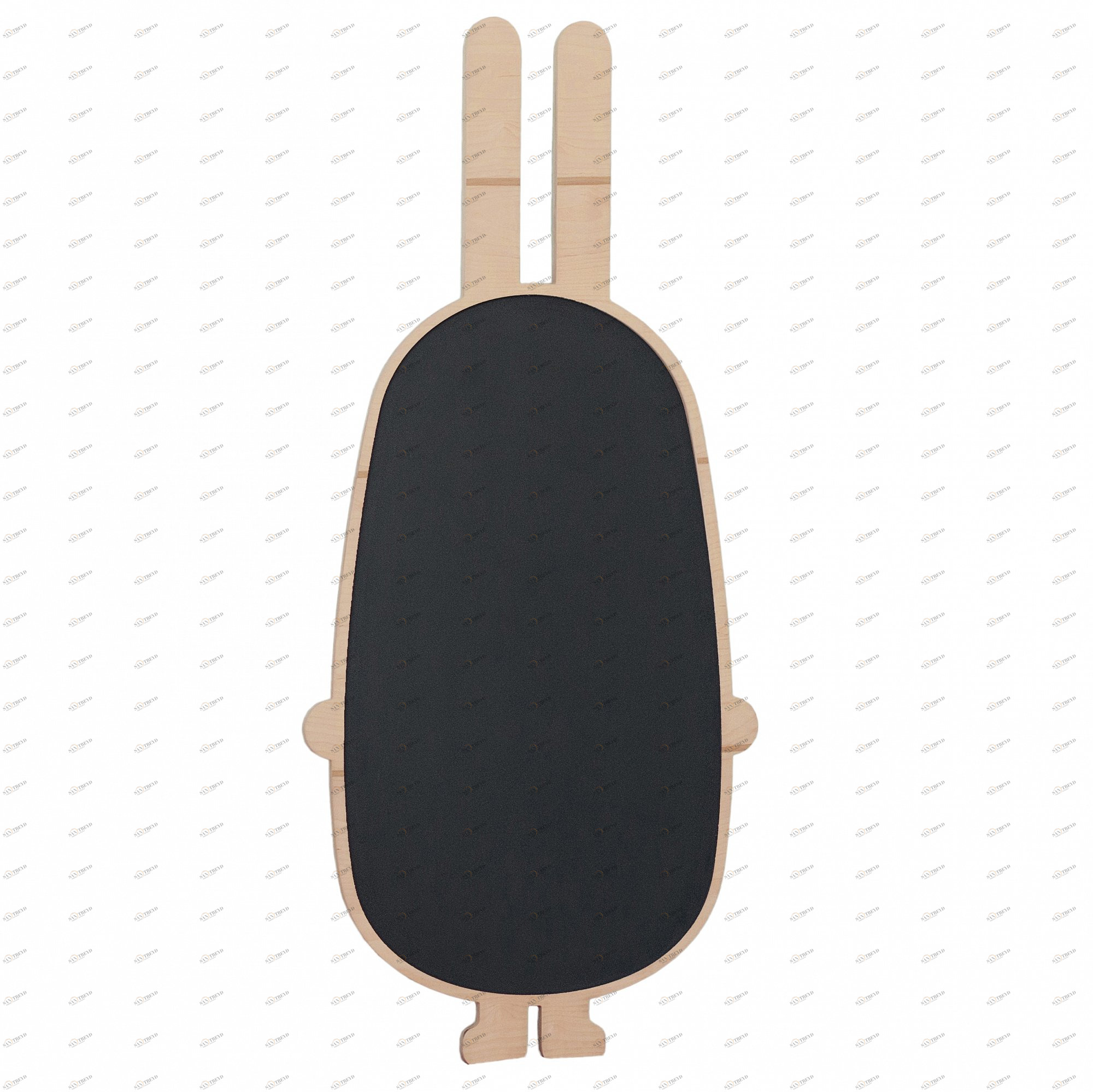 Магнитно-грифельная доска натуральное дерево "Заяц" ЗАЯЦ  00-3859358 Бежевый Santreyd 