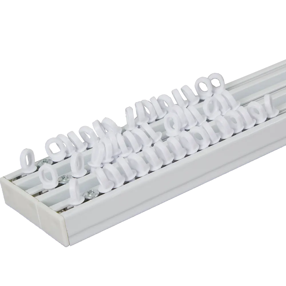 Карниз шинный трехрядный с потолочным держателем 160 см алюминий цвет белый ORBIS STLM-2063604