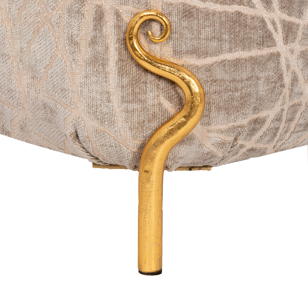 14033 Банкетка Авиньон Латте Золото BOGACHO 4627196596238 - Вид №2