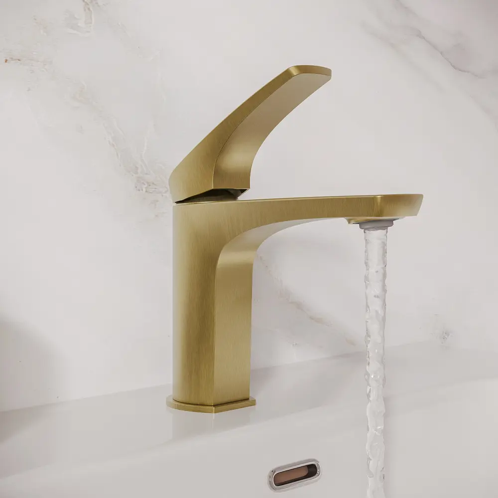 Смеситель для раковины Iddis Lahta LAHMG00i01 однорычажный цвет золото STLM-2029116 - Вид №5