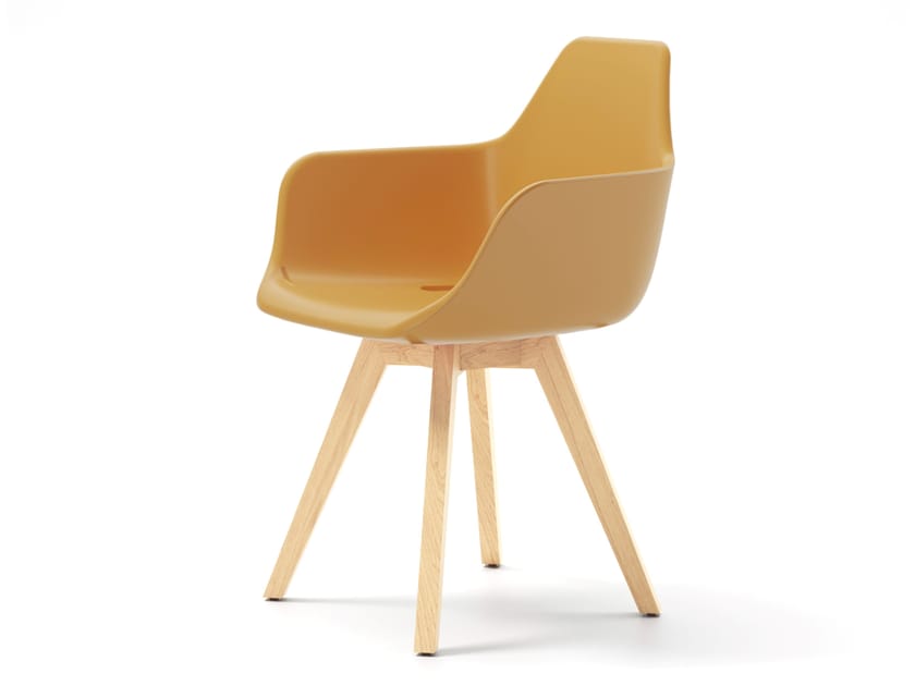 Стул с полиэтиленовой оболочкой и основанием из ясеня ALMA DESIGN y Chair ARCH-00126604